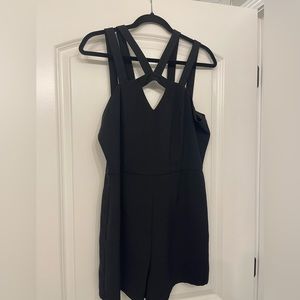 Strappy Black Romper